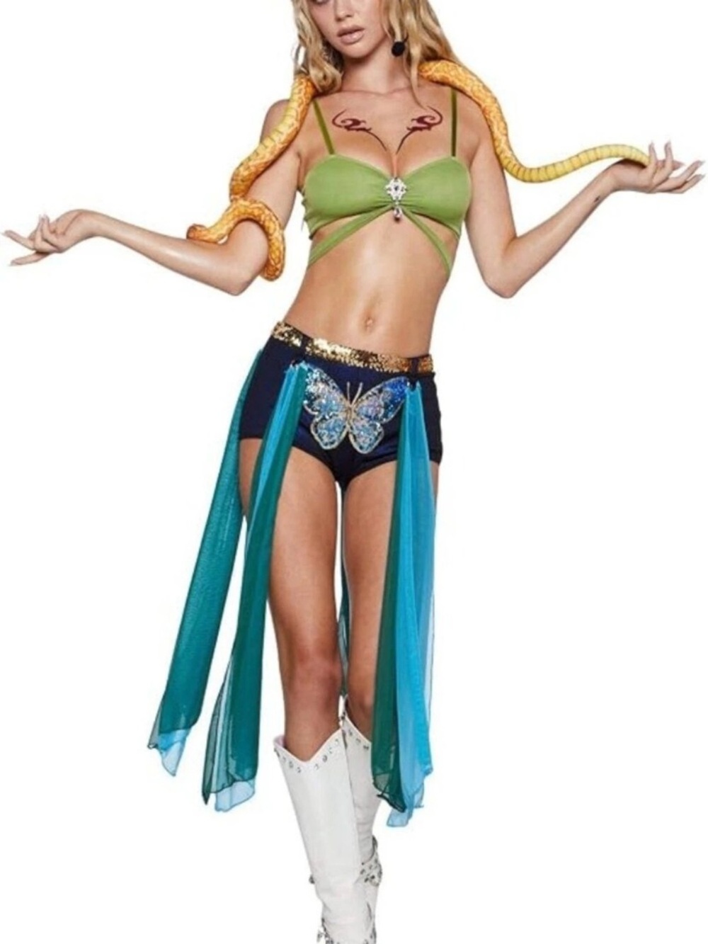 Dolls Kill Trickz N Treatz Britney 2001 VMAs Costume NWT XXS shorts only bottom